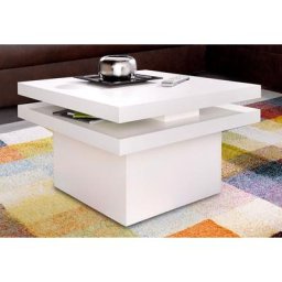 PRO Line Couchtisch, aus Holz, mit Funktion, 2 Tischplatten, 1 Tischplatte drehbar