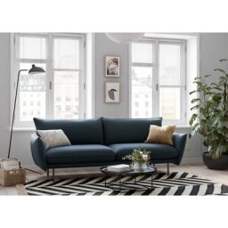 andas 3-Sitzer Stine, Besonderes Design durch Kissenoptik und Keder, by Morten Georgsen