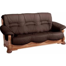 Max Winzer® Polstergarnitur Texas, mit dekorativem Holzgestell, 2-tlg.