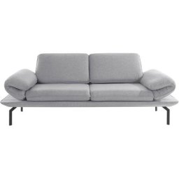 DOMO collection 2-Sitzer New York, wahlweise mit Arm- und Rückenfunktion, mit Winkelfuß aus Metall