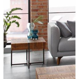 Home affaire Beistelltisch Marilyn, Tischplatte 60/60 cm, im Industrial-Look