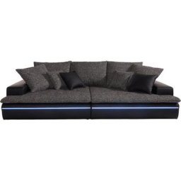 Mr. Couch Big-Sofa Haiti, wahlweise mit Kaltschaum (140kg Belastung/Sitz) und RGB-Beleuchtung