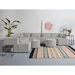 GALA Ecksofa Rue Ginoux, 8 Teile, zusammengesetzt aus Modulen, in vielen Bezugsqualitäten und Farben