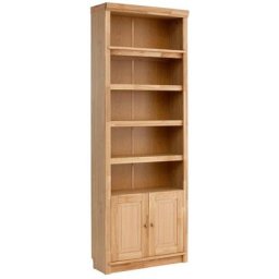 Home affaire Bücherregal Cliff, aus massiver Kiefer, Höhe 220 cm, mit 2 Holztüren, viel Stauraum