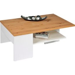 PRO Line Couchtisch, aus Holz, mit Ablageboden, Schublade, rechteckig