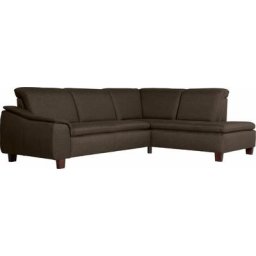 Max Winzer® Ecksofa Alessio, mit abgerundeter Rückenlehne, Ottomane wahlweise links oder rechts