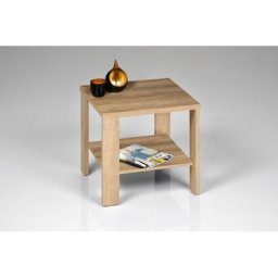 PRO Line Beistelltisch Falco, aus Holz, mit Ablageboden, quadratisch