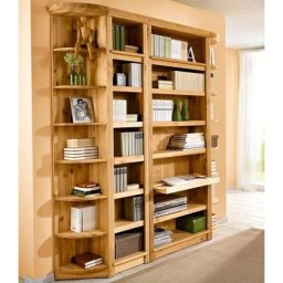 Home affaire Bücherregal Soeren, aus massiver Kiefer, in 2 Höhen, Tiefe 29 cm, mit viel Stauraum