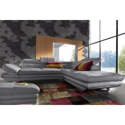 COTTA Polstergarnitur, (Set), Set: Ecksofa, Hocker, Kopfteilverstellung, wahlweise mit Bettfunktion