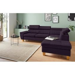 exxpo - sofa fashion Ecksofa, inklusive Kopfteilverstellung, wahlweise Bettfunktion und Bettkasten