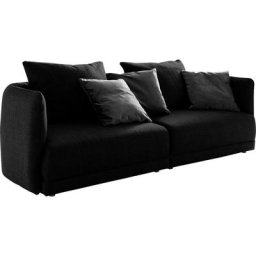 designwerk Big-Sofa New York, Breite 253 cm, mit schmaler Arm- und Rückenlehne