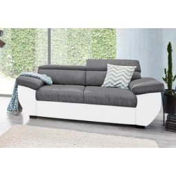 COTTA Polstergarnitur, (Set), Set: bestehend aus 2-Sitzer Sofa und Hocker, frei im Raum stellbar