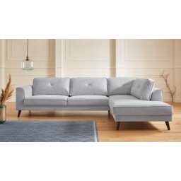 Guido Maria Kretschmer Home&Living Ecksofa Cosini, mit eleganter Kreuznaht in den Rückenkissen
