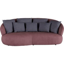 INOSIGN Big-Sofa La Luna, Big-Sofa, halbrund, mit weichen Zier- und Rückenkissen