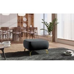 sit&more Polsterhocker Orient 1, goldfarbene Metallfüße