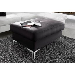 COTTA Polstergarnitur, (Set), Set: bestehend aus Ecksofa und Hocker, Ecksofa wahlweise Bettfunktion