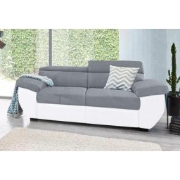 COTTA Polstergarnitur, (Set), Set: bestehend aus 2-Sitzer Sofa und Hocker, frei im Raum stellbar