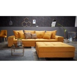 INOSIGN Big-Sofa Vale, mit Steppung im Sitzbereich, Federkern und Zierkissen