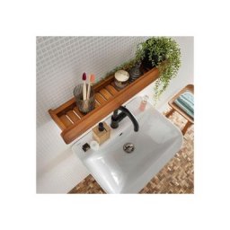 Destiny Wandregal SPA & LIVING, Wandboard aus Teakholz