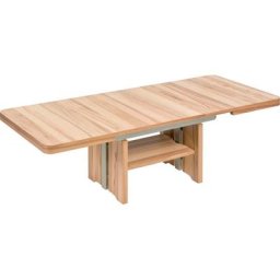 Vierhaus Couchtisch, Couchtisch, Platte Echtholz furniert, Wangen und Ablage, furniert