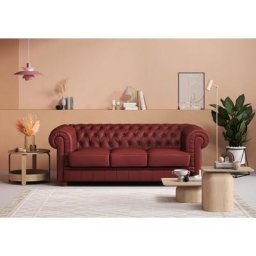 Max Winzer® Chesterfield-Sofa Kent, 3-Sitzer mit edler Knopfheftung, Breite 205 cm