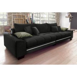 Mr. Couch Big-Sofa, wahlweise mit Kaltschaum (140kg Belastung/Sitz), mit RGB-Beleuchtung
