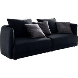 designwerk Big-Sofa New York, Breite 253 cm, mit schmaler Arm- und Rückenlehne