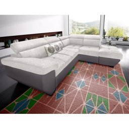 COTTA Polstergarnitur, (Set), Set: bestehend aus Ecksofa und Hocker, inklusive Kopfteilverstellung