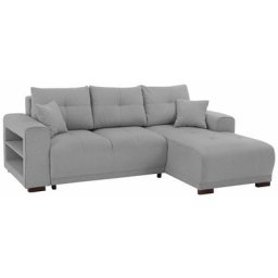 Home affaire Ecksofa Viborg, mit Regal in der Armlehne, wahlweise mit Bettfunktion