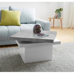 PRO Line Couchtisch, aus Holz, mit Funktion, 2 Tischplatten, 1 Tischplatte drehbar