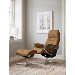 Stressless® Relaxsessel Sunrise, mit Cross Base, Größe S, M & L, Holzakzent Schwarz