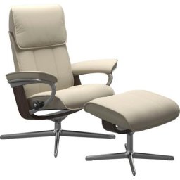 Stressless® Fußhocker Admiral, mit Cross Base, Größe M & L, Holzakzent Wenge