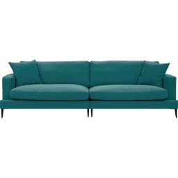 Leonique Big-Sofa Cozy, mit losen Kissen und Metallbeinen