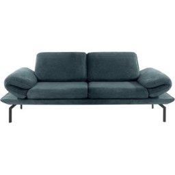 DOMO collection 2-Sitzer New York, wahlweise mit Arm- und Rückenfunktion, mit Winkelfuß aus Metall
