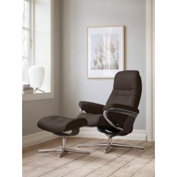 Stressless® Relaxsessel Sunrise, mit Cross Base, Größe S, M & L, Holzakzent Wenge