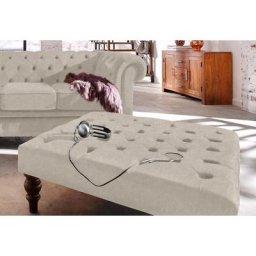 Home affaire Hocker Chesterfield, mit Knopfheftung, auch in Leder
