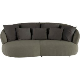 INOSIGN Big-Sofa La Luna, Big-Sofa, halbrund, mit weichen Zier- und Rückenkissen