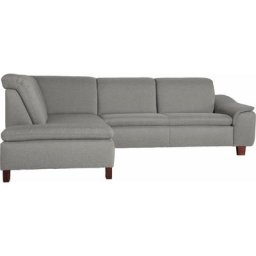 Max Winzer® Ecksofa Alessio, mit abgerundeter Rückenlehne, Ottomane wahlweise links oder rechts