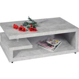 PRO Line Couchtisch Turin, aus Holz, mit Ablageboden, mit Rollen, rechteckig