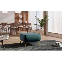 sit&more Polsterhocker Orient 1, goldfarbene Metallfüße