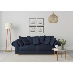 Home affaire Big-Sofa Queenie Megasofa, 2 Teile, mit weichem Sitzkomfort und zeitlosem Design, viele kuschelige Kissen