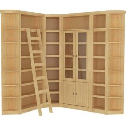 Home affaire Bibliothek Soeren, 7-tlg., Aus Massiver Kiefer