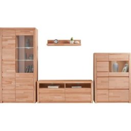 Woltra Wohnwand Silkeborg, (Set, 4-St), teilmassives Holz