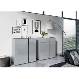 GERMANIA Wohnzimmer-Set Mesa, 2-tlg. mit Glasfronten