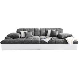 Mr. Couch Big-Sofa Biarritz, wahlweise mit Kaltschaum (140kg Belastung/Sitz) und RGB-Beleuchtung