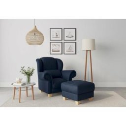 Home affaire Ohrensessel Queenie Ohrenseesel (1-St), mit softem, weichem Sitzkomfort und zeitlosem Design