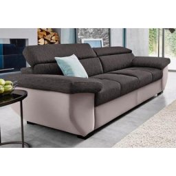 COTTA Polstergarnitur, (Set), Set: bestehend aus 2,5-Sitzer Sofa und Hocker, 2,5-Sitzer
