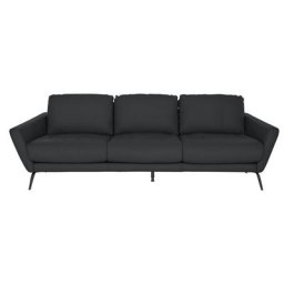 W.SCHILLIG Big-Sofa softy, mit dekorativer Heftung im Sitz, Füße schwarz pulverbeschichtet