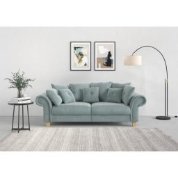 Home affaire Big-Sofa Queenie Megasofa, 2 Teile, mit weichem Sitzkomfort und zeitlosem Design, viele kuschelige Kissen
