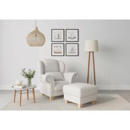 Home affaire Ohrensessel Queenie Ohrenseesel (1-St), mit softem, weichem Sitzkomfort und zeitlosem Design